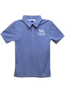 Vive La Fete Buffalo Bulls Youth Blue Pencil Stripe Short Sleeve Polo Shirt