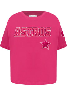 Pro Standard Houston Astros Girls Pink Classic Triple Pink Short Sleeve Fashion T-Shirt
