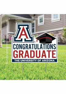 Arizona Wildcats Congratulations Graduate Yard Sign - White