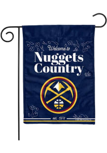 Denver Nuggets Double Sided Garden Flag - White