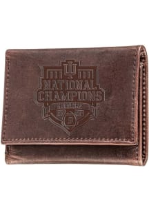 Indiana Hoosiers 2025 CFP National Champions Embossed Mens Trifold Wallet