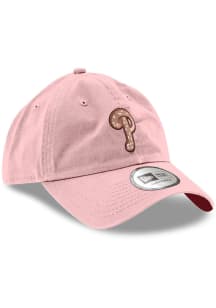 New Era Philadelphia Phillies Pink Pretzel Logo Casual Classic Womens Adjustable Hat