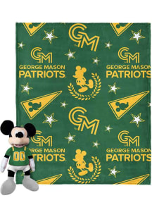 George Mason University (626) Mickey Cloud Fleece Blanket - Green