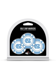North Carolina Tar Heels 3 Pack Poker Chip Golf Ball Marker