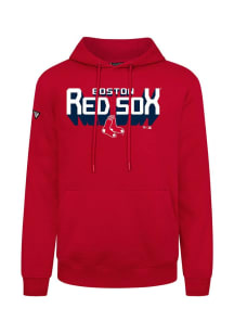 Levelwear Boston Red Sox Mens Red Podium Retro 3D Long Sleeve Hoodie