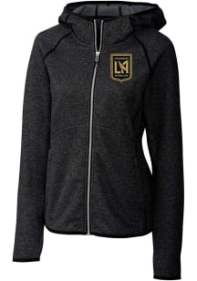 Cutter and Buck Los Angeles FC Womens Charcoal Mainsail Long Sleeve Full Zip Jacket