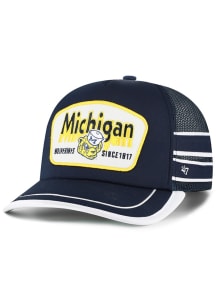 47 Michigan Wolverines Golden Age Foam Hitch Adjustable Hat - Navy Blue