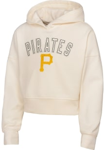 Pittsburgh Pirates Girls White Blitz Long Sleeve Hooded Sweatshirt