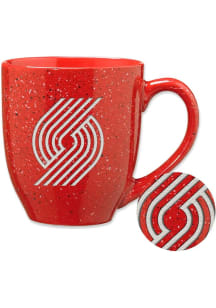 Portland Trail Blazers Standard 16oz Speckle Ceramic Mug - Red