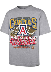 47 Arizona Wildcats Grey National Champion Foundation Short Sleeve Fashion T Shirt