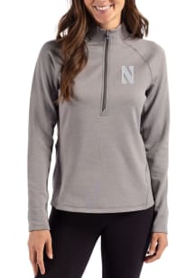 Cutter and Buck Northwestern Wildcats Womens Purple Pehastin Qtr Zip