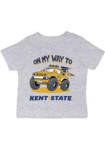 Vive La Fete Kent State Golden Flashes Infant On My Way Short Sleeve T-Shirt Grey