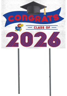 Kansas Jayhawks KH Sports Fan Class of 2026 Yard Sign - Blue