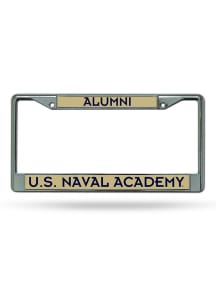 Navy Midshipmen Alumni Chrome License Plate Frame - Silver