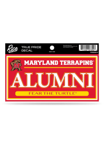 Maryland Terrapins True Pride Alumni Auto Decal - Red