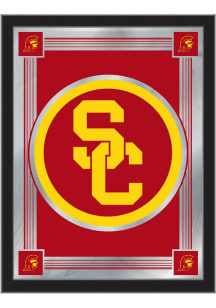 USC Trojans Logo Hanging Back Bar Mirror