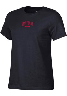 Gear For Sports Maryland Terrapins Womens Black Ayla Short Sleeve T-Shirt