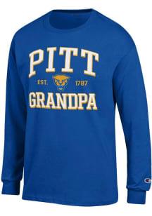 Champion Pitt Panthers Blue Est. Date Grandpa Jersey Long Sleeve T Shirt