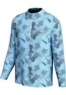 ProSphere Columbus Clippers Mens Light Blue Camo Long Sleeve Qtr Zip Pullover