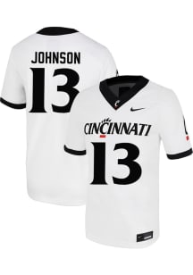 Zion Johnson  Nike Cincinnati Bearcats White Football NIL Game Football Jersey