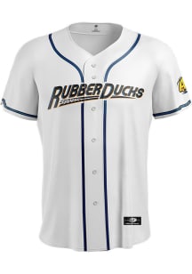 Akron RubberDucks Mens Replica Sublimated Jersey - White