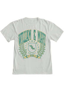 Blue 84 William & Mary Tribe White Wlliam & Mary Laurels Short Sleeve T Shirt