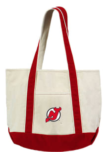 New Jersey Devils White Canvas Tote