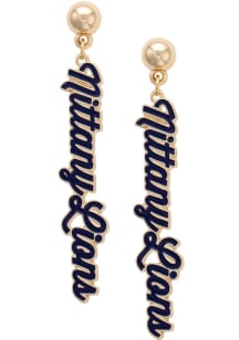 Penn State Nittany Lions Enamel Script Womens Earrings
