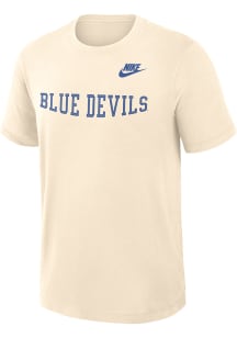 Nike Duke Blue Devils Oatmeal Legacy Oversized Short Sleeve T Shirt
