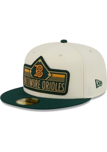 New Era Baltimore Orioles Mens Cream City Connect 5950 Patch Fitted Hat