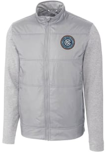 Cutter and Buck New York City FC Mens Grey Stealth Light Weight Jacket