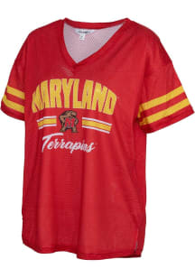 Maryland Terrapins Womens Kickoff Fashion Football Jersey - Red