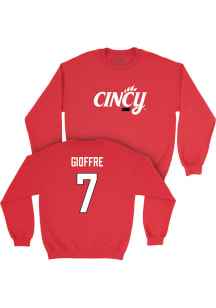 Emma Gioffre  Campus Ink Cincinnati Bearcats Youth Red NIL Legacy Long Sleeve Crew Sweatshirt
