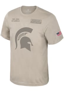 Colosseum Michigan State Spartans Oatmeal OHT Dune Short Sleeve T Shirt