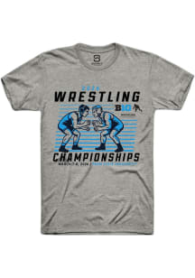 Summit Sportswear Big Ten Dark Grey 2026 Wrestling Championships Short Sleeve T Shirt
