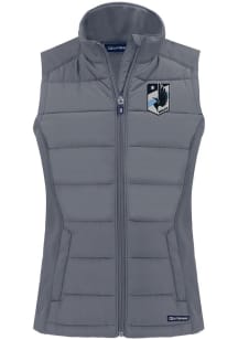 Cutter and Buck Minnesota United FC Womens Graphite Evoke Vest