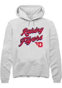 Summit Sportswear Dayton Flyers Mens White RAISING MASCOTS Long Sleeve Hoodie