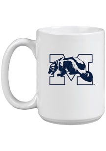 Michigan Wolverines 15oz Vault Sketch Ceramic Mug - White