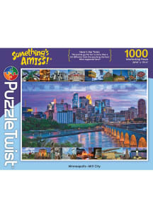 Minneapolis Mill City Skyline 1000 Piece Puzzle