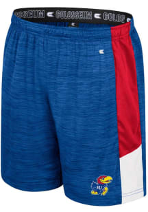 Colosseum Kansas Jayhawks Youth Royal Blue Stiglar Shorts