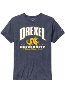 Drexel Dragons Navy Blue Victory Falls Number One Established Short Sleeve Fashion T Shirt