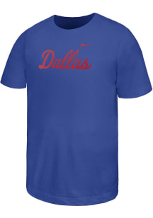 Nike SMU Mustangs Youth Blue Dallas Short Sleeve T-Shirt