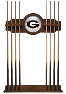 Georgia Bulldogs Solid Wood Cue Rack Pool Table