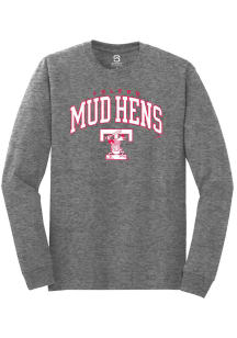Summit Sportswear Toledo Mud Hens Graphite Arch Mascot Long Sleeve T Shirt