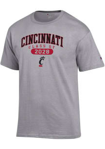 Champion Cincinnati Bearcats Grey Class of 2028 Jersey Short Sleeve T Shirt