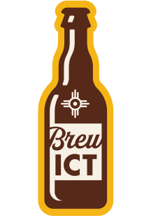 Wichita Brew ICT Stickers - Brown