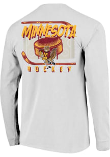 Minnesota Golden Gophers White Painted Rink Long Sleeve T Shirt