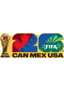 FIFA Souvenir 2026 World Cup North America Host Country Pin - Gold