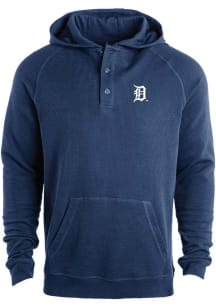 Dunbrooke Detroit Tigers Mens Navy Blue Primary Logo Long Sleeve Lightweight Hoodie