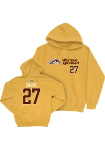 Nolan Zajac Western Michigan Broncos Mens Gold NIL Sideline Player Hood